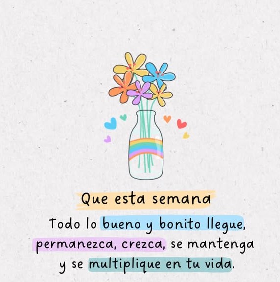 Que sea para todos ustedes una linda semana y a vivir #Hoy