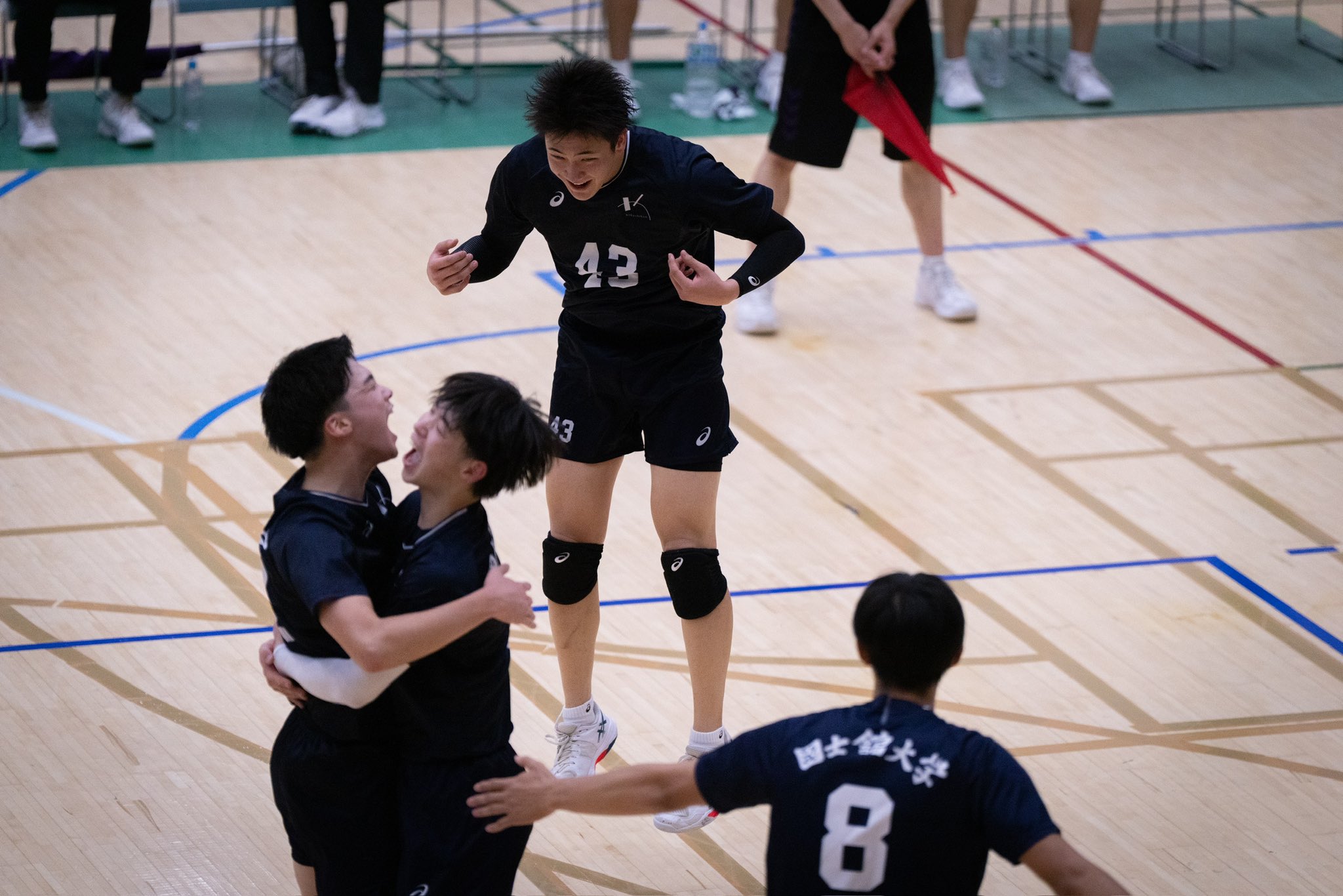 国士舘大学　国士舘　男子バレーボール部　バレーボール　ゲームパンツ　ユニホーム 国士舘大学バレボールゲームパンツ - メルカリ