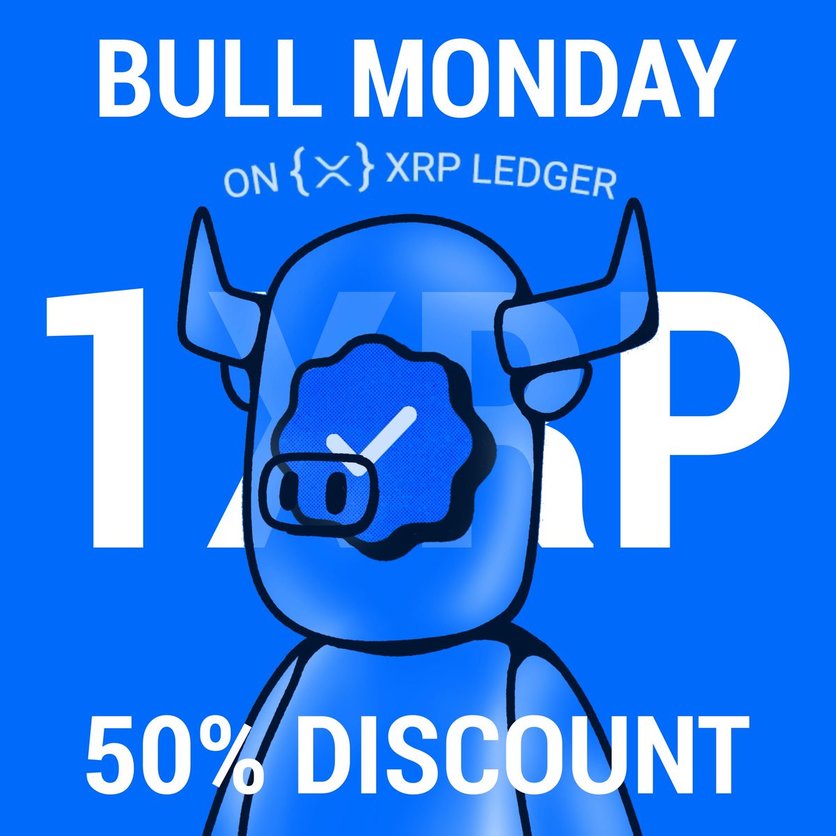 Necro_21's tweet photo. π₯ Bull Monday Special π₯
Mint your X-Bull today for only 1 XRP ππ
limited time,Donβt miss it!
Join the #BullsArmy now π @xrpcafe
π https://t.co/30Cniu9IxD
#XRPL #XRPcommunity #XRPARMY #XBulls #XRPNFT #NFTs https://t.co/XeRVACJf3d