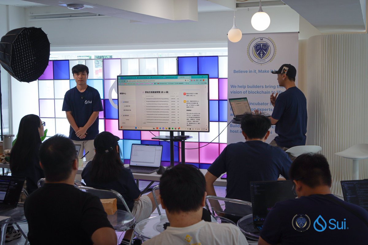 VisionM_F's tweet photo. During the summer of building, dreaming, and vibing onchain
of amazing 9 teams to present in Suitemper. Shoutout the best Suiteam &amp; Mysten Labs teams for being so supportive for all the builders.
Come to Sui: Build and connect with more amazing builders!
#Suiworld https://t.co/bMLnZ6UxXN