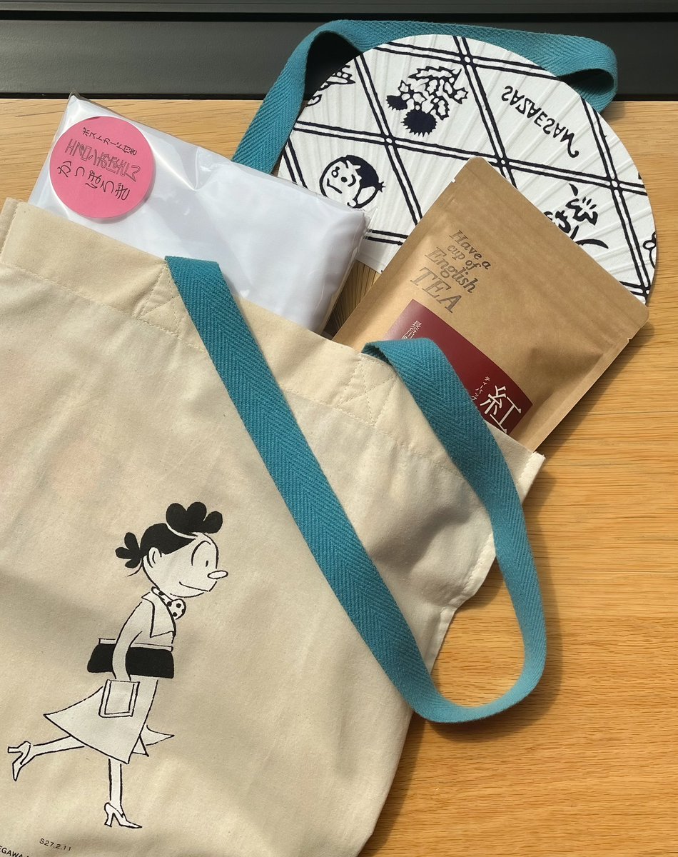 サザエさんエコバッグ】 薄手で軽い作りですが、耐荷重はなんと10キロ