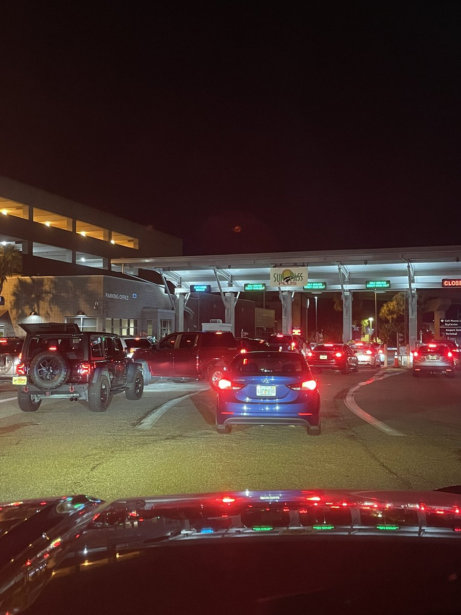 RyanWalls_HR's tweet photo. @FlyTPA  this is a disaster. Traffic backed up 25 deep. I want to go home and you are holding us all hostage!  Open the gates! https://t.co/fIX63vXIY6