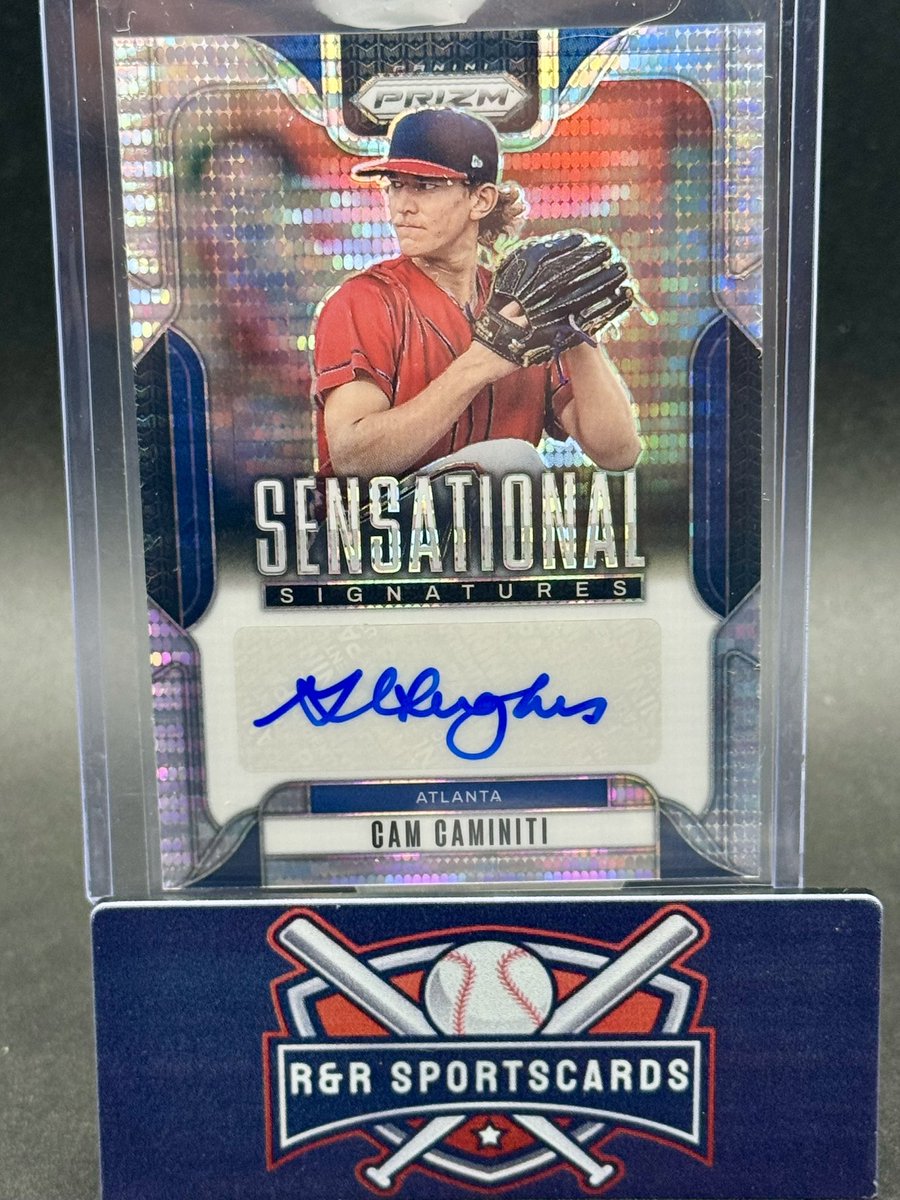 RobAustin_III's tweet photo. When you rip Prizm baseball. You pull a Cam Caminiti auto but it’s actually a Gabriel Hughes sticker - not great  @CardPurchaser @PaniniAmerica https://t.co/GkuzLNuKiD