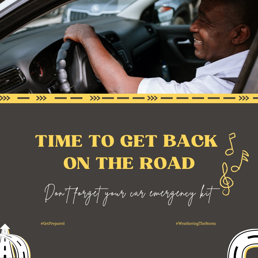 Day 14 - Back On The Road 🚗 

You might be leaving your troubles behind but don't leave behind your #emergency car kit.

#September IS #NationalPreparednessMonth <a href="/EarthWindFire/">Earth, Wind & Fire</a>
