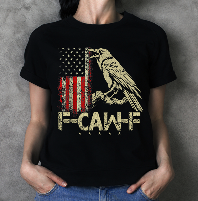 F-Caw-F Black Crow Black Bird, Vintage USA Flag F-Caw-F Crow T-Shirt.
Get yours here: amzn.to/46iSuHz

#Emmys #Emmys2025