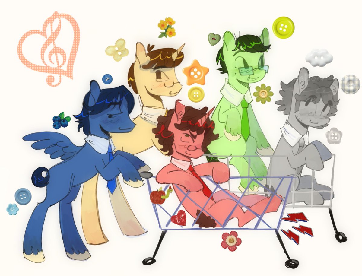 katsitoattacks's tweet photo. tallyhall but they're PONIES #tallyhall #mlp #tallytwt https://t.co/6678xIgUw4