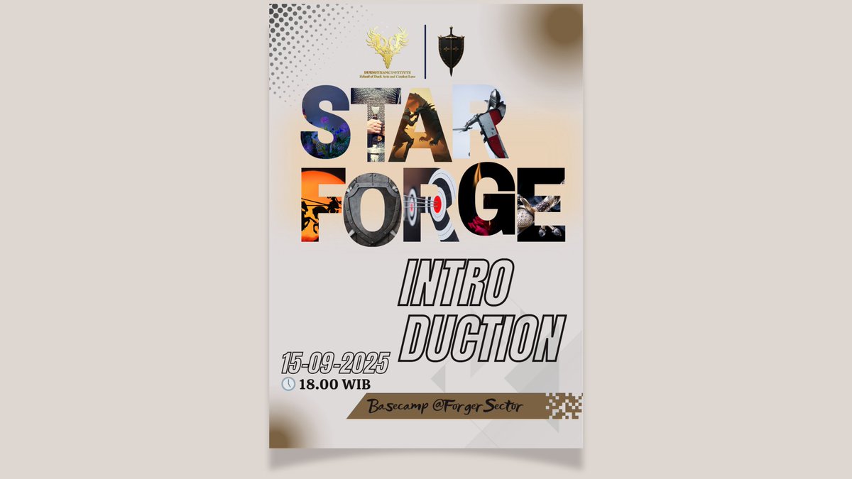 ForgerSector's tweet image. ㅤ
“Step in, ignite the forge, and claim your place.”

🔥 Join Starforge Introduction Session
🗓️ Monday, September 15, 2025
⏰ 18.00 WIB (GMT+7)
📍 @ForgerSector

“Let's gear up. Destiny awaits!”
ㅤ