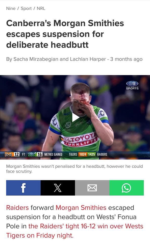 EyeDeeKayAU's tweet photo. @Ste66776J @FOXNRL Its following a precedent lmao https://t.co/Omy9MtTtHD