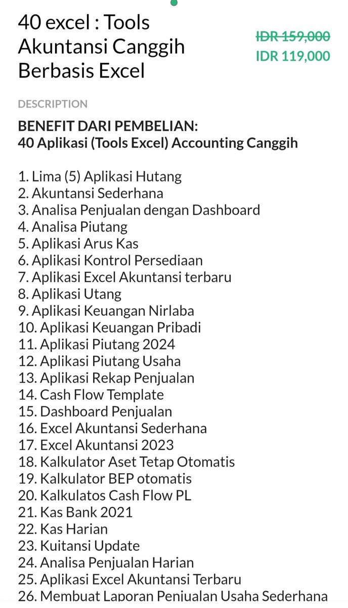 terasiklan's tweet photo. 40 Tools Akuntansi berbasis Excel

https://t.co/lroTIsXvHP https://t.co/1wLNpV0Xqs