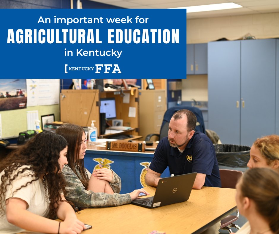 This week is all about celebrating agricultural education here in Kentucky!

👉 Join us for Kentucky’s All in for Agriculture Education Week, September 15–19.

👉 On Thursday, September 18th, we’ll also recognize National #TeachAg Day. #kyffa