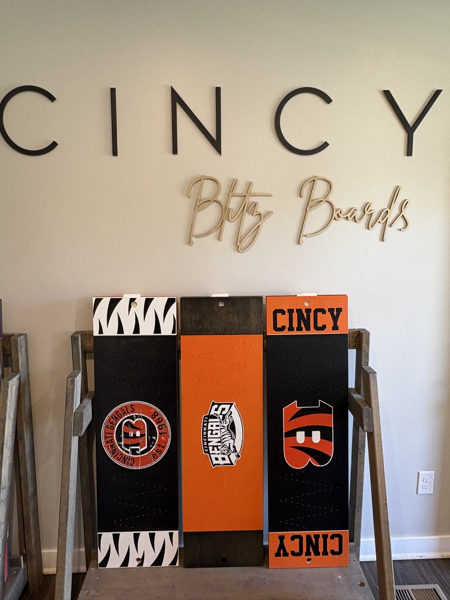 Atown513's tweet photo. Been a hot minute since we have posted but bengals are 2-0 and if you are looking for a @BlitzBoards we have a couple available. DM for details! https://t.co/8NkpOjk1AA