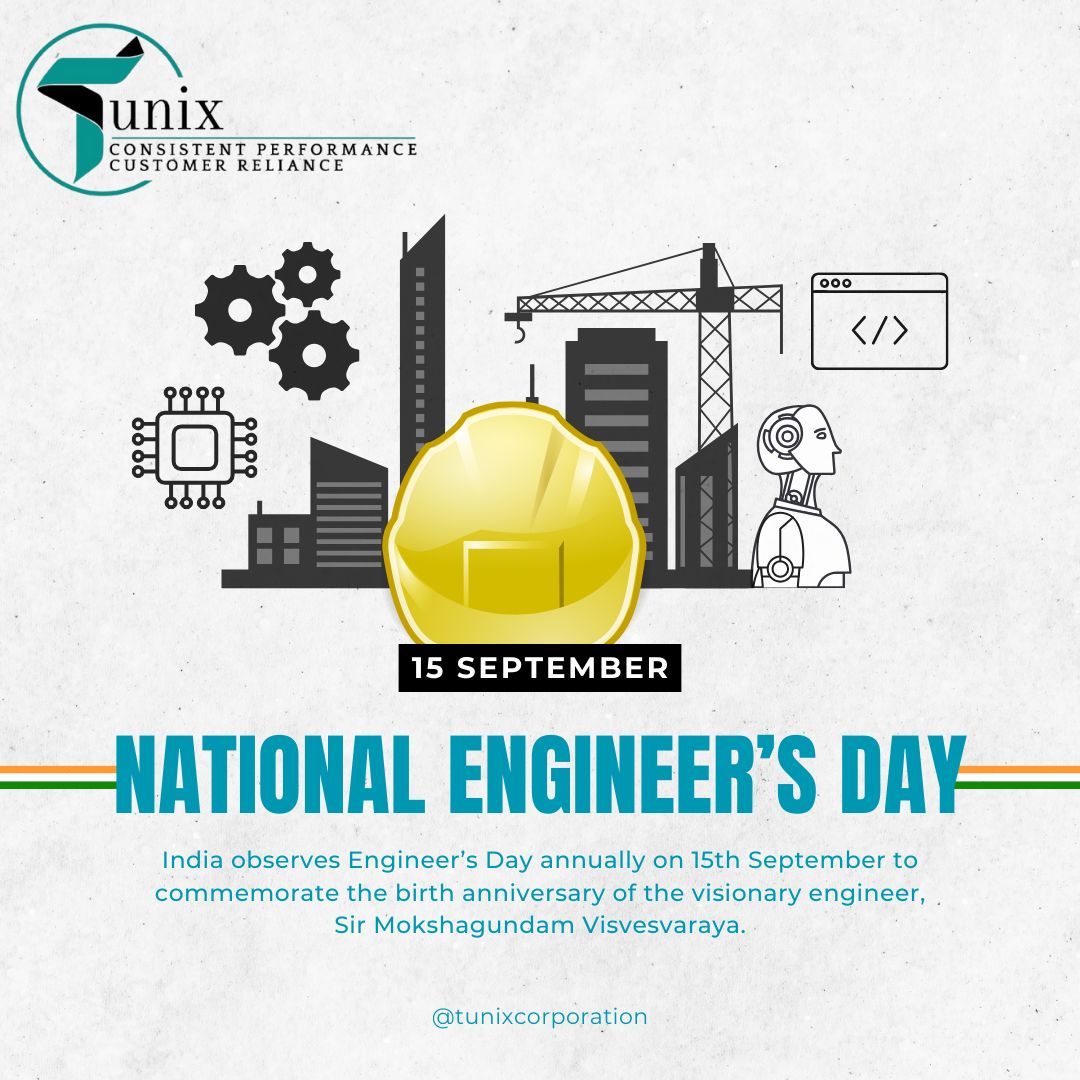 TunixCorpration's tweet image. 🔧 Happy Engineers’ Day!
At Tunix Corporation, we honor the brilliance and dedication of engineers who turn ideas into innovation and precision into progress. 🚀✨

#EngineersDay #TunixCorporation #Innovation #Precision