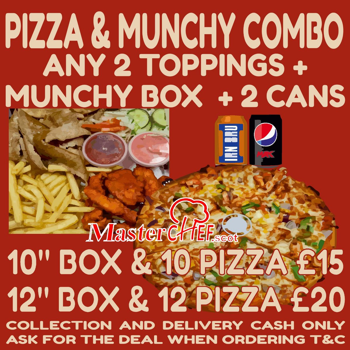 masterchef_scot's tweet image. @masterchef_scot  CASH IS KING (AVAILABLE TODAY  15th September 2025 Only)
Collection or Delivery by calling the shop directly 01418807766 CASH ONLY DEALS  (when placing the, please mention Monday Madness deal to get the reduced price) T&amp;amp;C