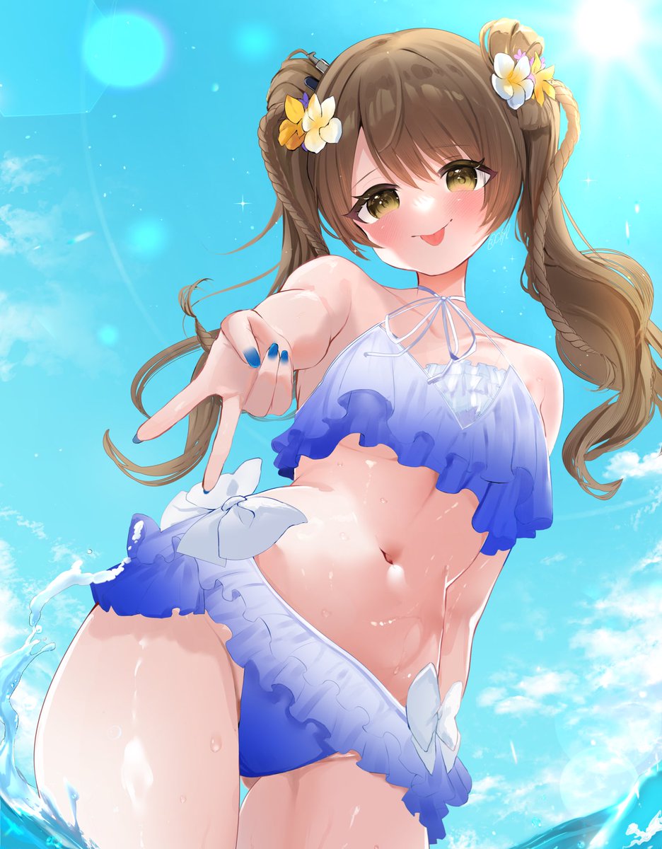 あおね サマーリゾート🍹
淑女…?
 #駅メモファンアート 