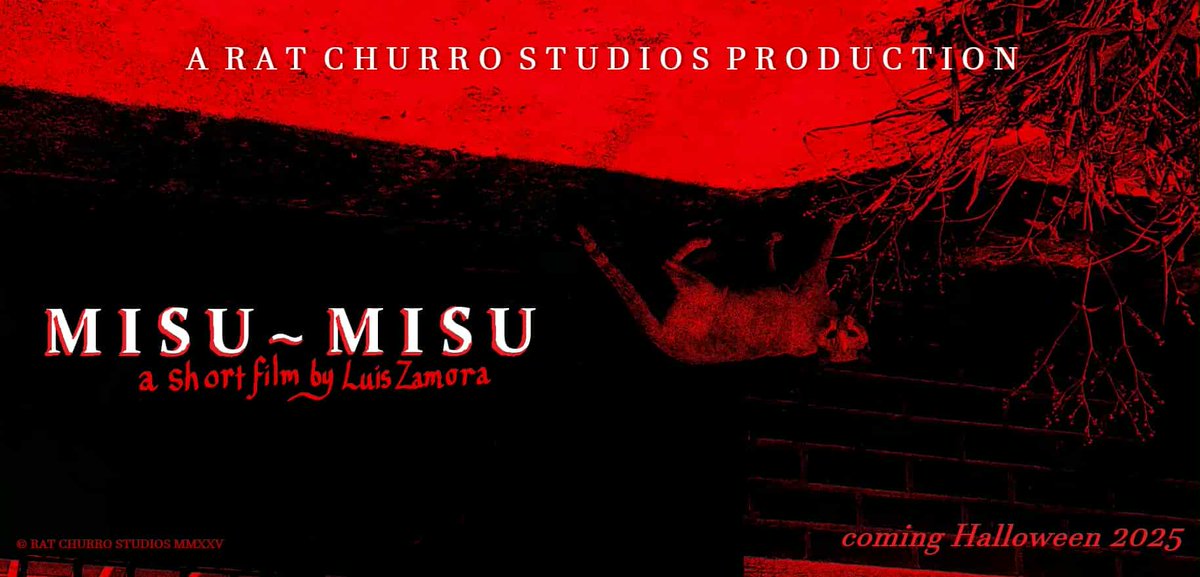 super proud to announce that we here at Rat Churro Studios will be releasing a new short film this October that we produced called "MISU~MISU", from Venezuelan filmmaker Luis Zamora!