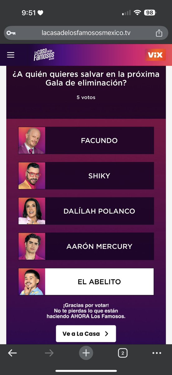 ABELITO SE QUEDA 
ABELITO SE QUEDA 

LA 4A SE QUEDA 

<a href="/LaCasaFamososMx/">La Casa De Los Famosos México</a> <a href="/EndemolShineBD/">Endemol Shine Boomdog</a> <a href="/Televisa/">Televisa</a>