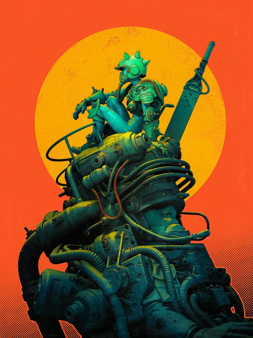 On shoulders of Giants #digitalart 2021