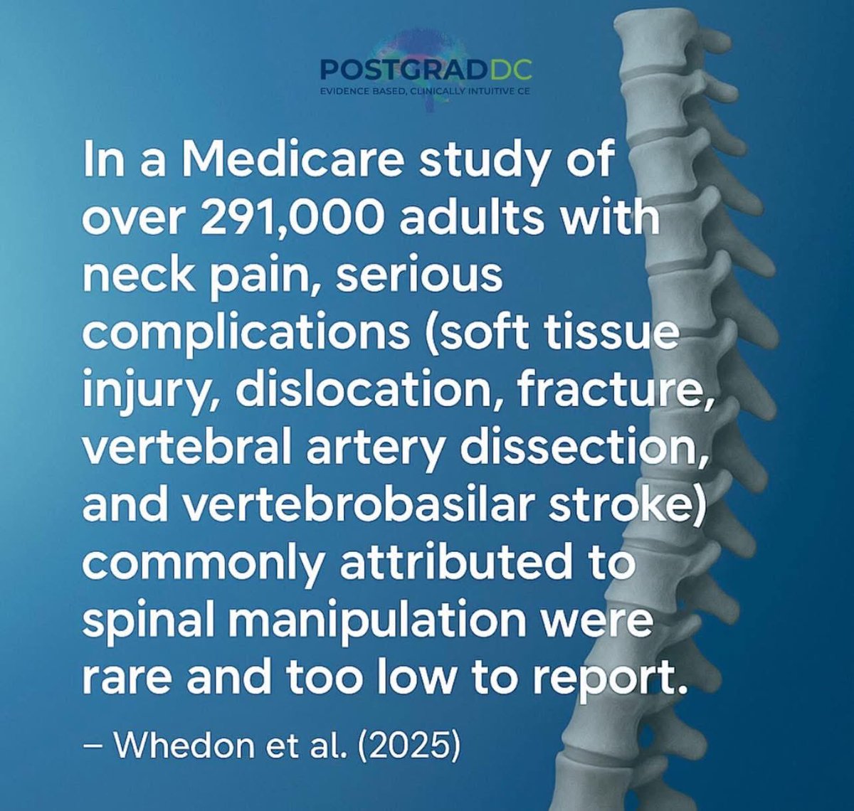 ThePostGradDC's tweet photo. Chiropractic care is safe because doctors of chiropractic receive extensive training, years of hands-on experience, ongoing study, and advanced CE.

At https://t.co/Arp9U4szUz, we advocate for people and our society through CE that fosters safe and effective #chiropractic care. https://t.co/5BDV3eV233