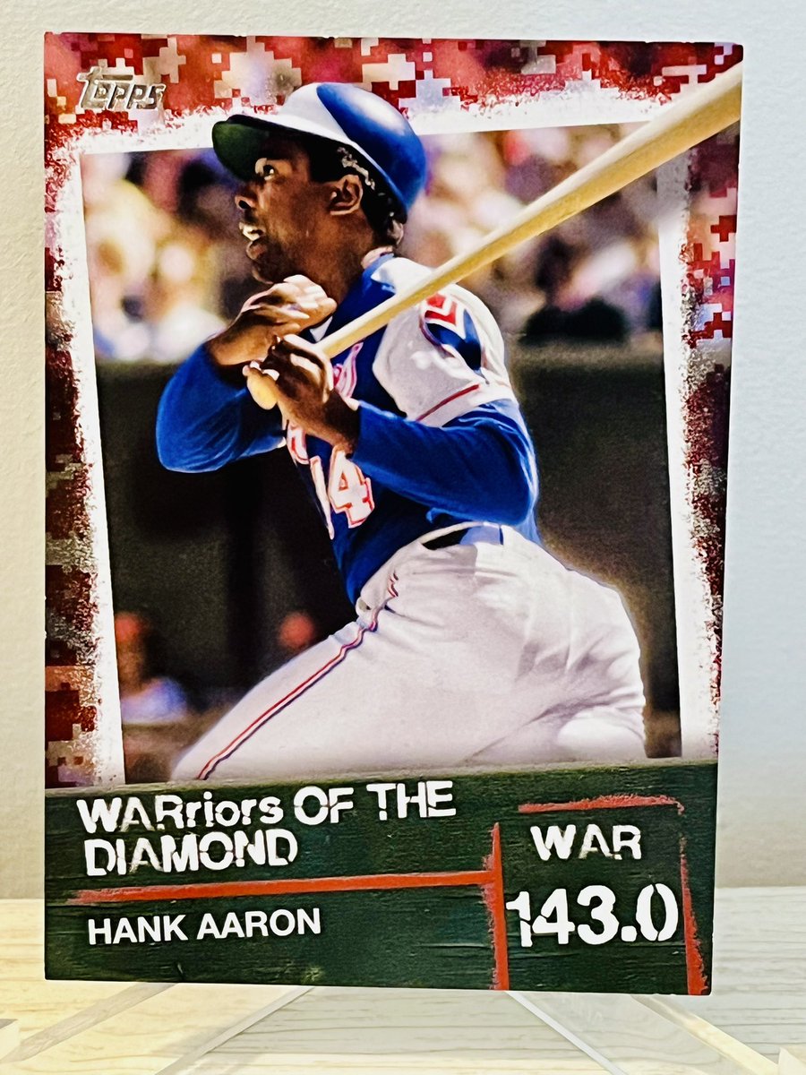Day 6 Post 84 - $20

Hank Aaron Red /10
#Moorestacks #thehobby