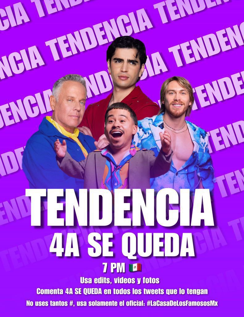 LA 4A SE QUEDA 

ALDO SE QUEDA
AARON SE QUEDA 
ABELITO SE QUEDA
ALEXIS SE QUEDA

#LaCasaDeLosFamososMxً3 <a href="/LaCasaFamososMx/">La Casa De Los Famosos México</a> <a href="/EndemolShineBD/">Endemol Shine Boomdog</a> <a href="/Televisa/">Televisa</a>