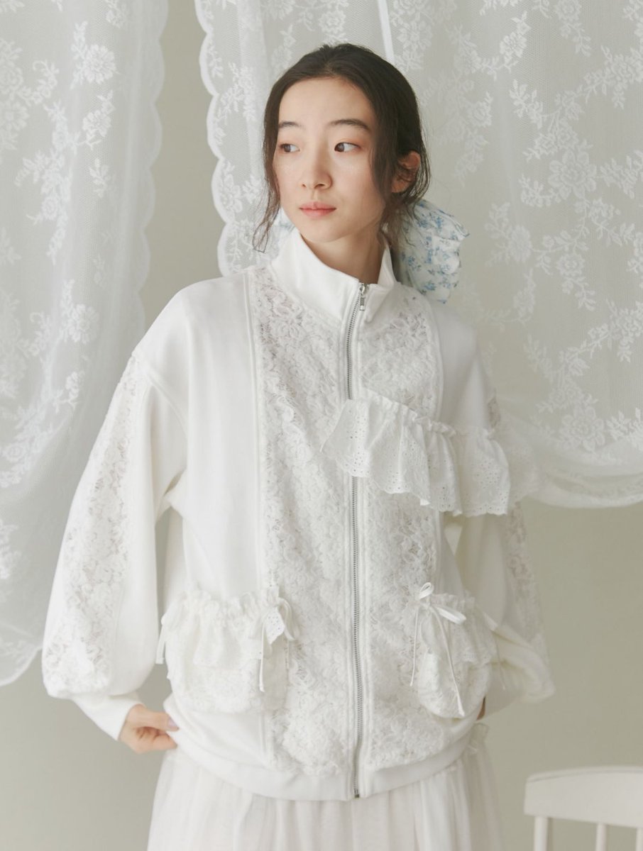 merry jenny レースジャケット オフホワイト メリージェニー merry jenny レースジャケット （オフホワイト