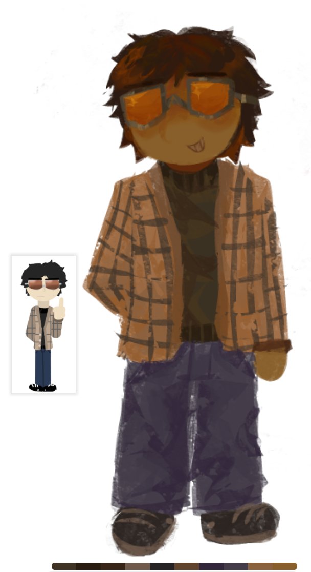 barnsweeper's tweet image. Uhhhhh style test with Chet again because i had no other character to draw