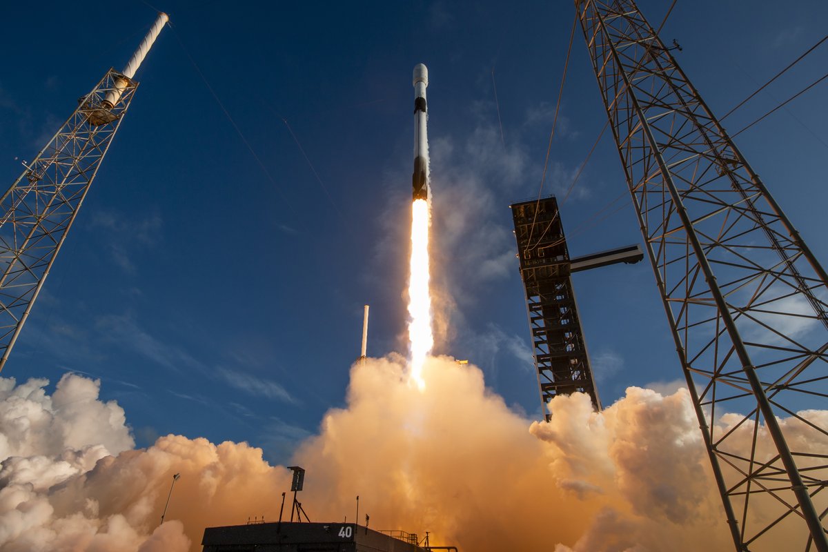 SpaceX's tweet image. Falcon 9 launches @NorthropGrumman’s Cygnus XL cargo spacecraft to the @Space_Station