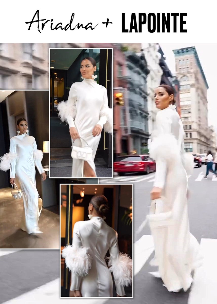 700_lila's tweet photo. Ariadna Gutierrez back at the #NYFW 2023, #AriadnaGutierrez wearing LAPOINTE;  #LAPOINTE is a New York City based luxury womenswear fashion house. https://t.co/Al5yvxxVjF