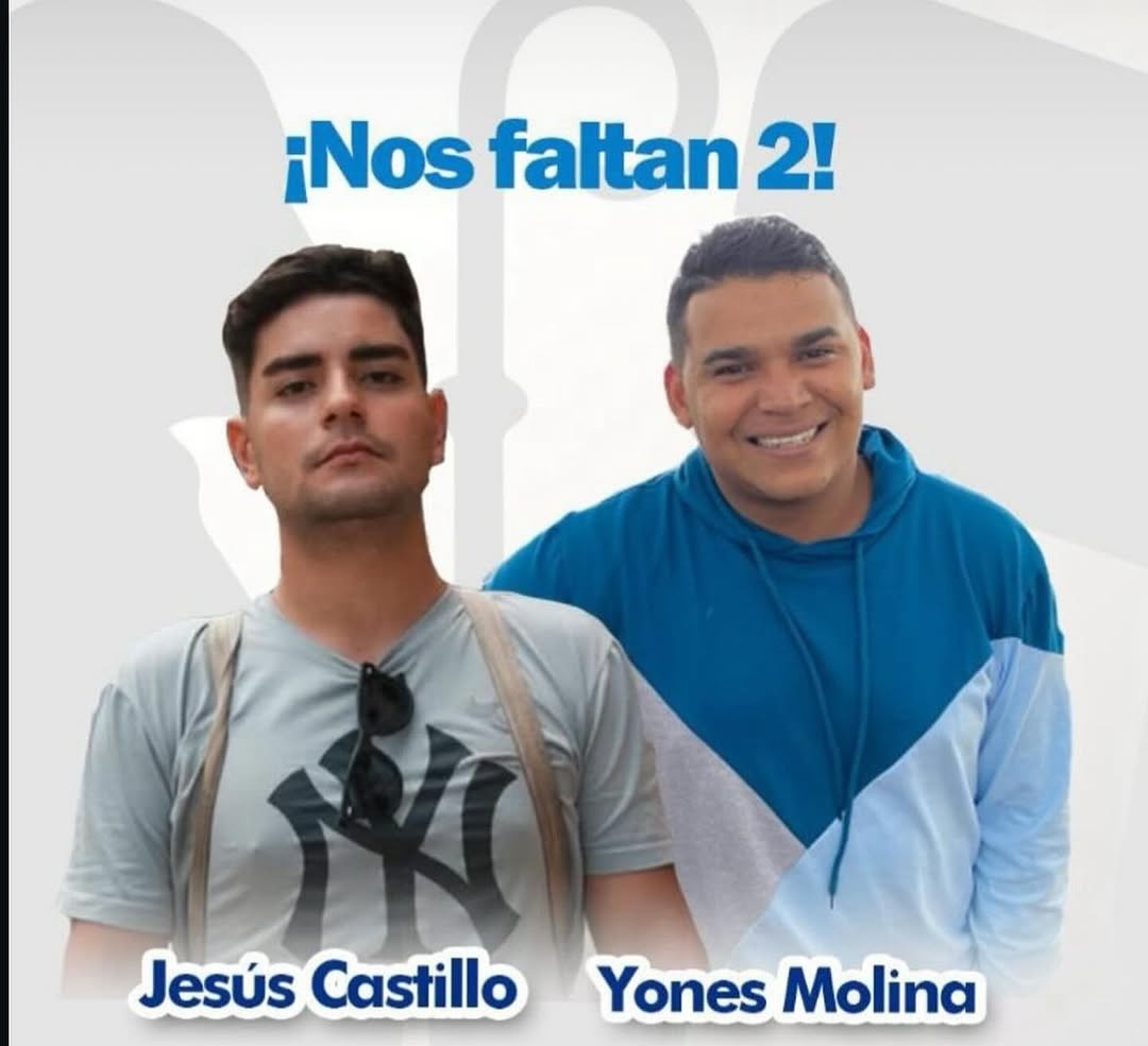 Jesús Castillo y Yones Molina no son terroristas, no son delincuentes, no son instigadores de odio. Son dos jóvenes valientes que trabajan y luchan por una Venezuela libre y democrática. Hoy permanecen secuestrados por el régimen de Nicolás Maduro. Exigimos su inmediata