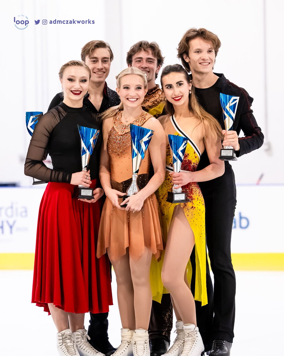 InTheLoPodcast's tweet image. Our ice dance podium at Lombardia Trophy 💃🕺

🥇 #EvaPate / #LoganBye 
🥈 #KaterinaMrazkova / #DanielMrazek  
🥉 #KatarinaWolfkostin / #DimitryTsarevski