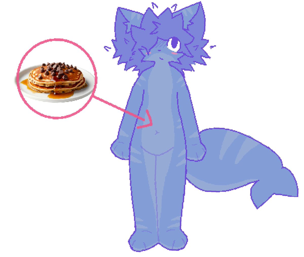 he looks like he likes pancakes