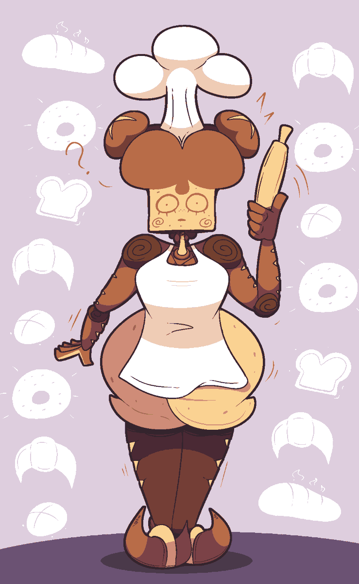 Here a drawing I made of <a href="/RoxoGuy/">RoxoGuy</a> bread woman oc !!
