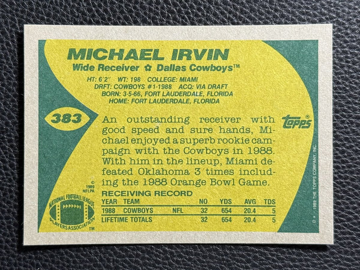 1989 #Topps #383 MICHAEL IRVIN RC
Giants and Cowboys game got crazy toward the end… Anyway, here’s a Michael Irvin rookie card I pulled in 1989💰 💰 💰 💰 💰 💰 💰 💰 💰
I know what I got!
#NFL #FootballCards #Cowboys