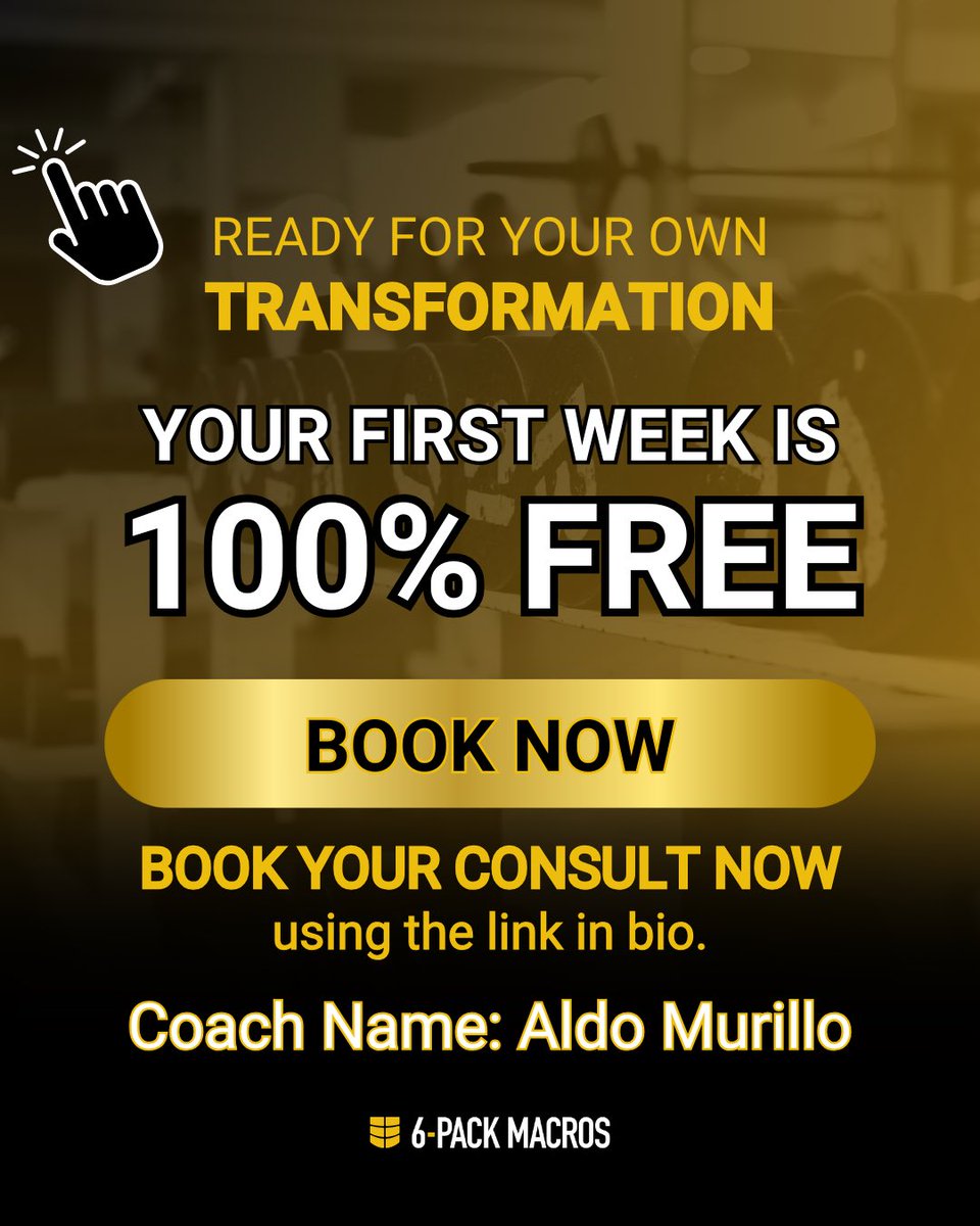 daniel_suunn's tweet image. DM or Comment “COACH” to claim your FREE call today!

⏳ Seeing results in just 7 days
🚨 First week is FREE with me!

✅ Custom Workouts
✅ Easy Macros
✅ Daily Check-ins &amp;amp; Weekly Calls

#6PackMacros #OnlineTraining #MacrosMadeEasy #AccountabilityCoach