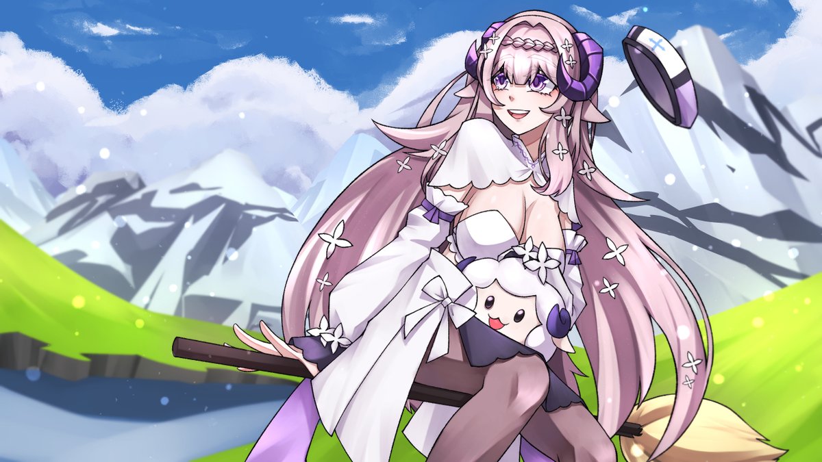 RainyOrangeV1's tweet photo. Long journey 🌼🌼⛰️🏔️
#ArineUwU #ArineART https://t.co/A9DxPm9kQ5