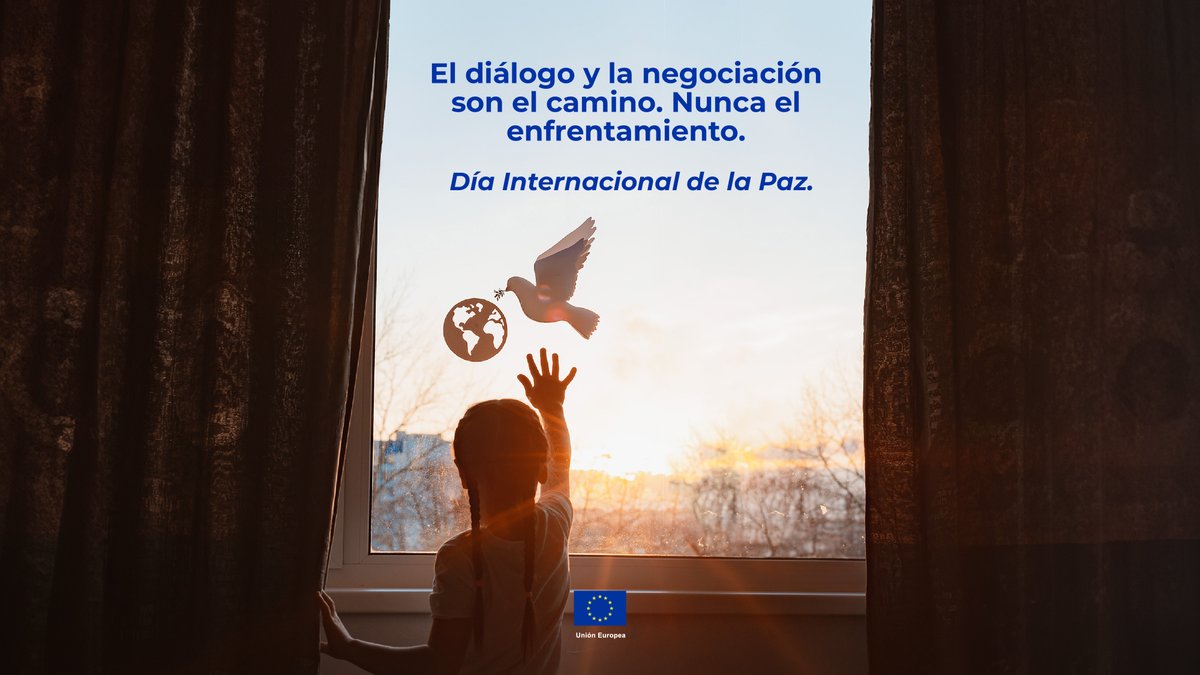 UEenBolivia's tweet image. 🕊️🌍 La paz no es solo la ausencia de guerra, sino la construcción de sociedades inclusivas y justas. Desde la UE, promovemos la cooperación global y los derechos humanos para un mundo sin conflictos. ¡Cada acción cuenta!  #DíaInternacionalDeLaPaz #ConstruyendoPaz #UEenBolivia