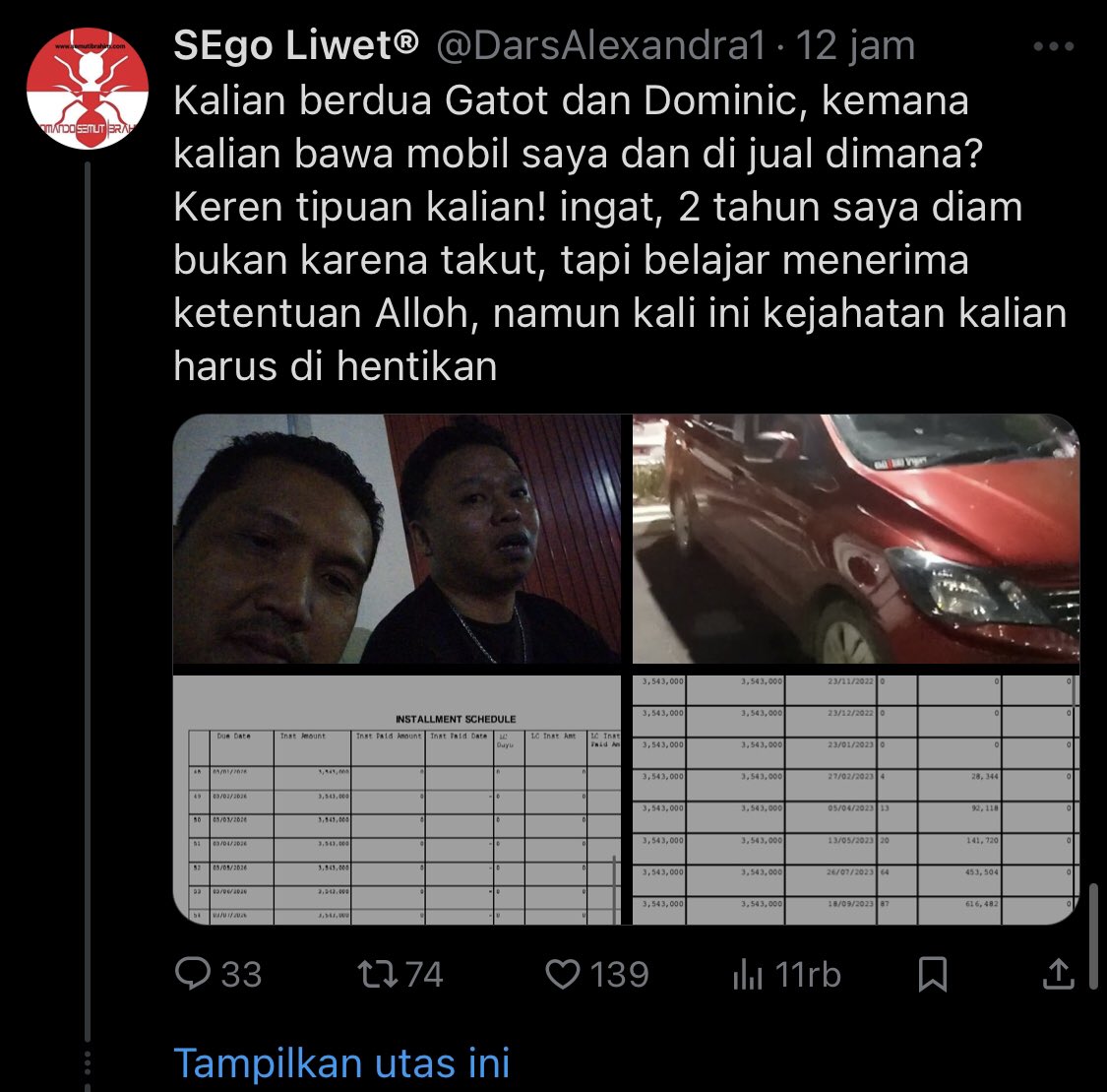 Shindikat_27's tweet photo. Waduh waduh gimana ini @dhemit_is_back korban nya banyak tanggung jawab dong jangan ngumpet ke Goa 

#savekeadilan 
#noviralnojustice 
#notplaceforthelosser https://t.co/Ol8O95FPhm
