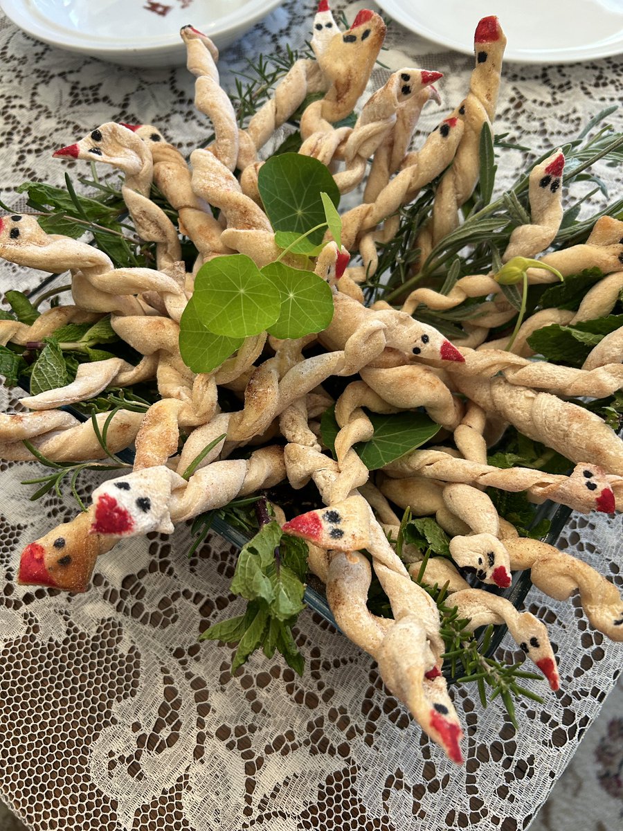 FoodStringer's tweet image. My new obsession! Made this Moroccan rice dish &amp;amp; breadstick snakes for my friend Sally’s Raiders of The Lost Ark (1981) party! Sally curated the most fabulous movie-inspired menu! Her Lamb Hand Pies w/goat cheese sauce were incredible! Pickled watermelon rind! Brandied dates!