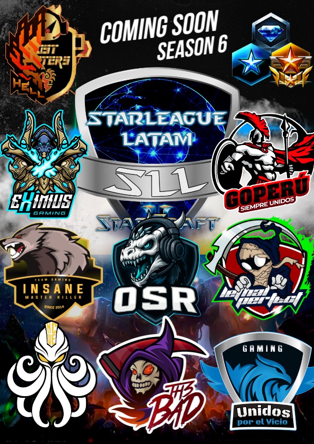 🏆STARLEAGUE LATAM SEASON 6
Diamonds, Masters y Semi-pro División
August 26, 2025