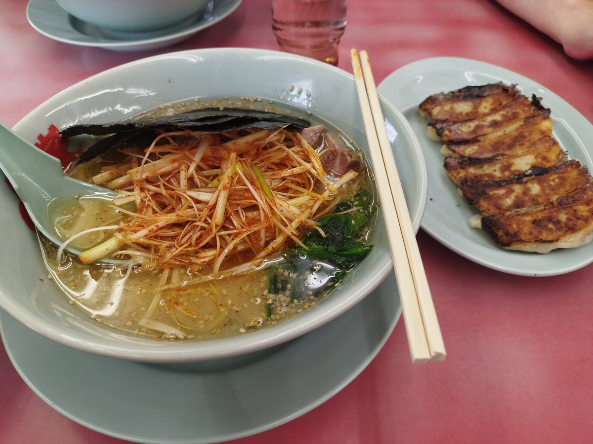 山岡家の塩ピリ辛ネギ&amp;餃子！
