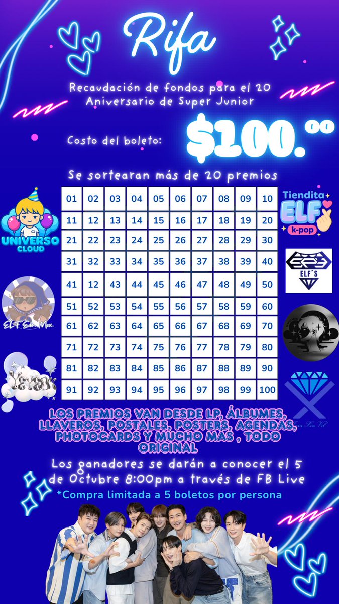 JazzXinVil (@yaz_xin36) on Twitter photo ✨ ATENCIÓN E.L.F. ✨
Con mucho cariño y para seguir celebrando juntos,en colaboración con <a href="/UniversoCloud/">Universo_cloud</a>, BlackCloud84, <a href="/tienditaelf/">Tiendita Elf</a>, <a href="/Spyelfs/">SPYELF´S 💙</a>, ELF Estado de México, _Yeyeom hemos preparado una rifa especial.... + ✨ ATENCIÓN E.L.F. ✨
Con mucho cariño y para seguir celebrando juntos,en colaboración con <a href="/UniversoCloud/">Universo_cloud</a>, BlackCloud84, <a href="/tienditaelf/">Tiendita Elf</a>, <a href="/Spyelfs/">SPYELF´S 💙</a>, ELF Estado de México, _Yeyeom hemos preparado una rifa especial.... +