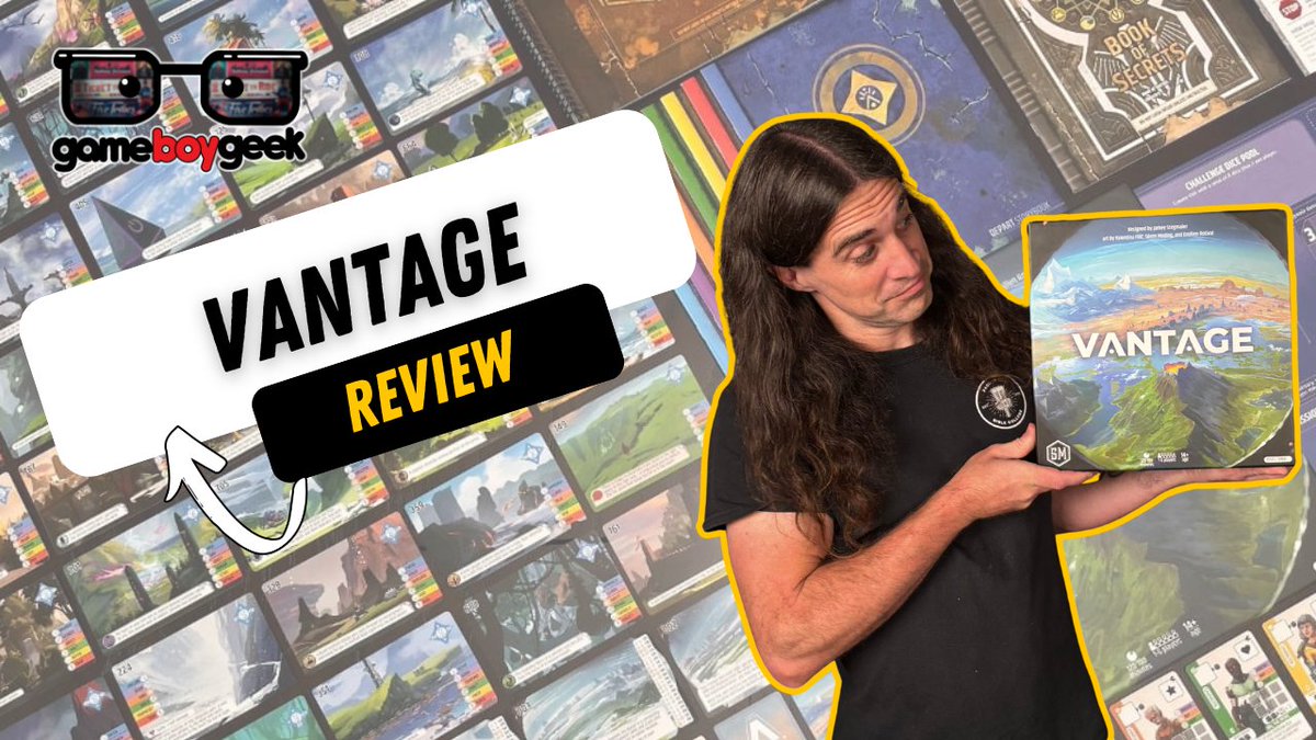 The Game Boy Geek (@thegameboygeek) on Twitter photo Ryan reviews the open world game Vantage by <a href="/stonemaiergames/">Stonemaier Games</a>   youtu.be/kVk74A9b6v0 <a href="/howirollgames/">How I Roll</a> Ryan reviews the open world game Vantage by <a href="/stonemaiergames/">Stonemaier Games</a>   youtu.be/kVk74A9b6v0 <a href="/howirollgames/">How I Roll</a>