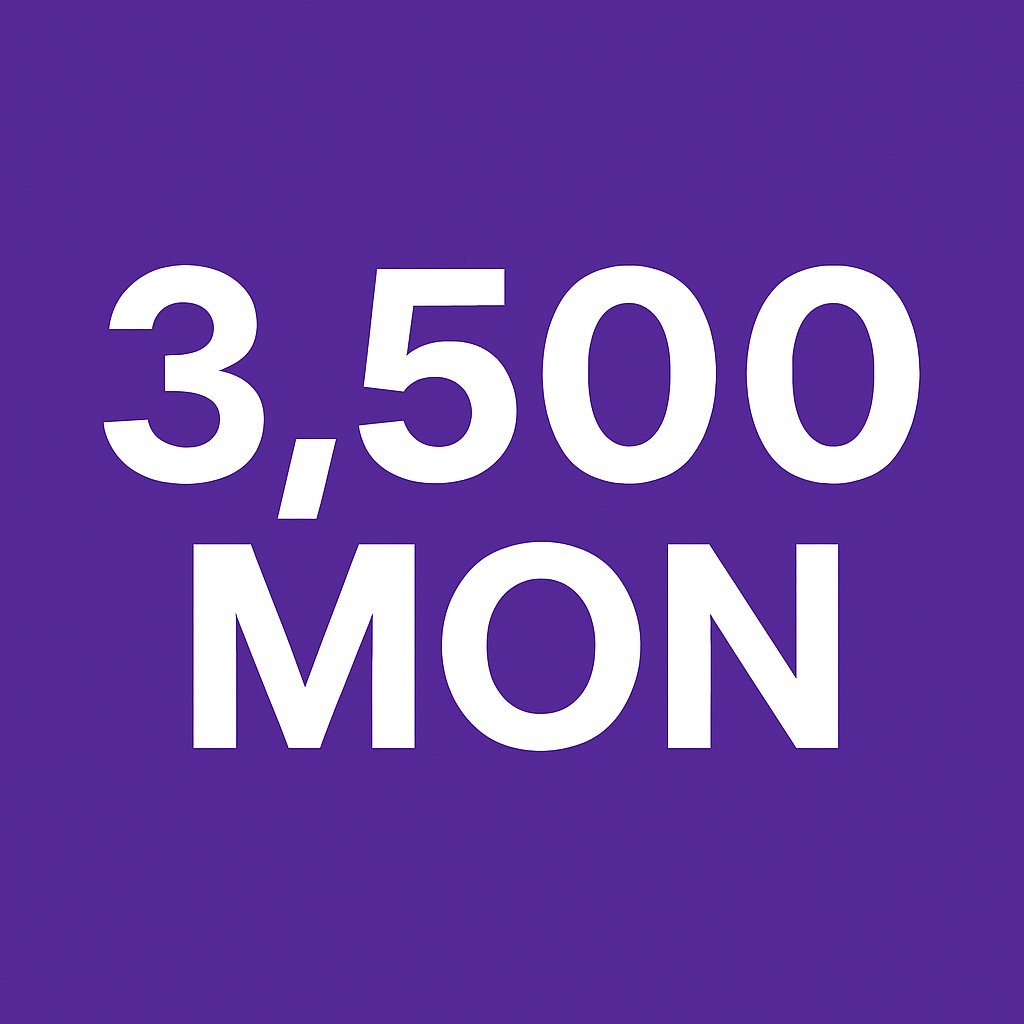 3,500 $MON address confirmed

12 hours
