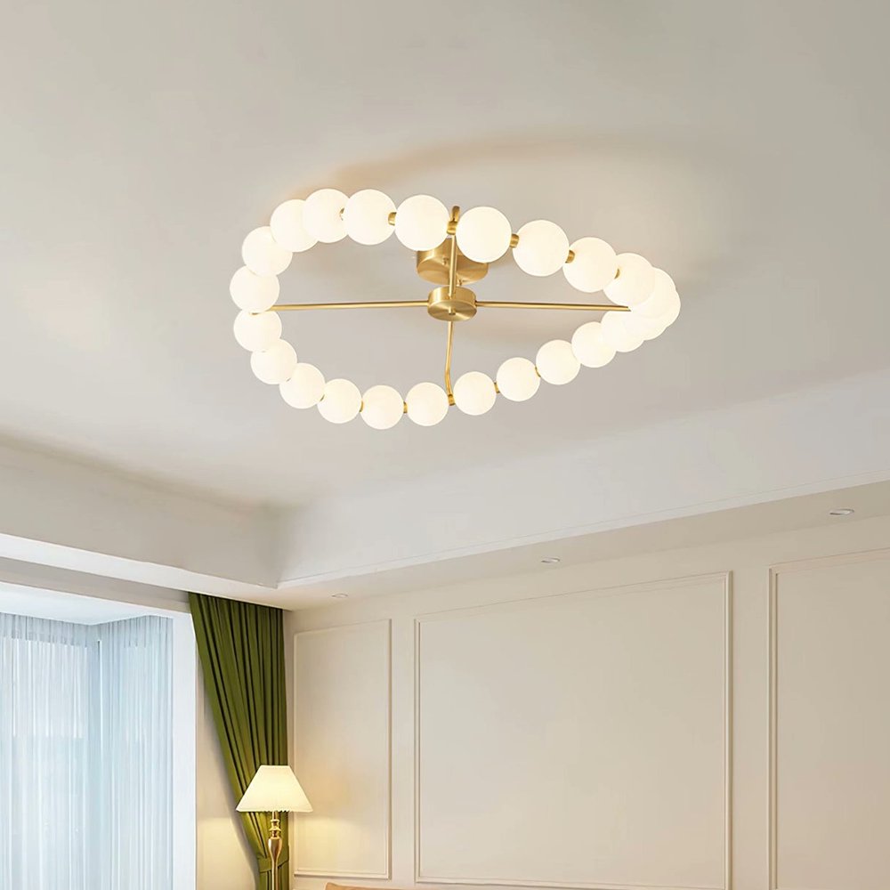 leizhang598998's tweet image. "The perfect light for my bedroom sanctuary!" Delicate acrylic ‘pearls’ and soft accents create an atmosphere of tranquil elegance.
.
#CeilingLight #AcrylicLight #RoundCeilingLight #HomeAesthetic #lightcannon #HomeDecor
.
vidirlighting.com/collections/ce…
