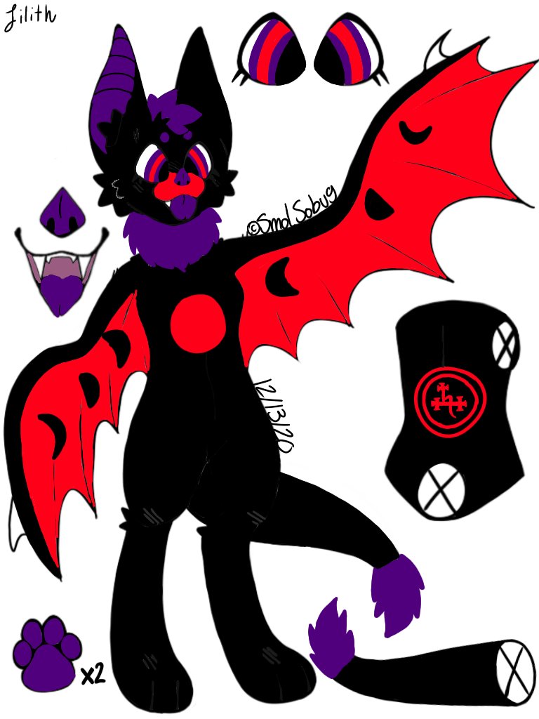 What if I told you I'm gonna try and commission glitzy fox near year 👀
Meet Lilith the bat🖤