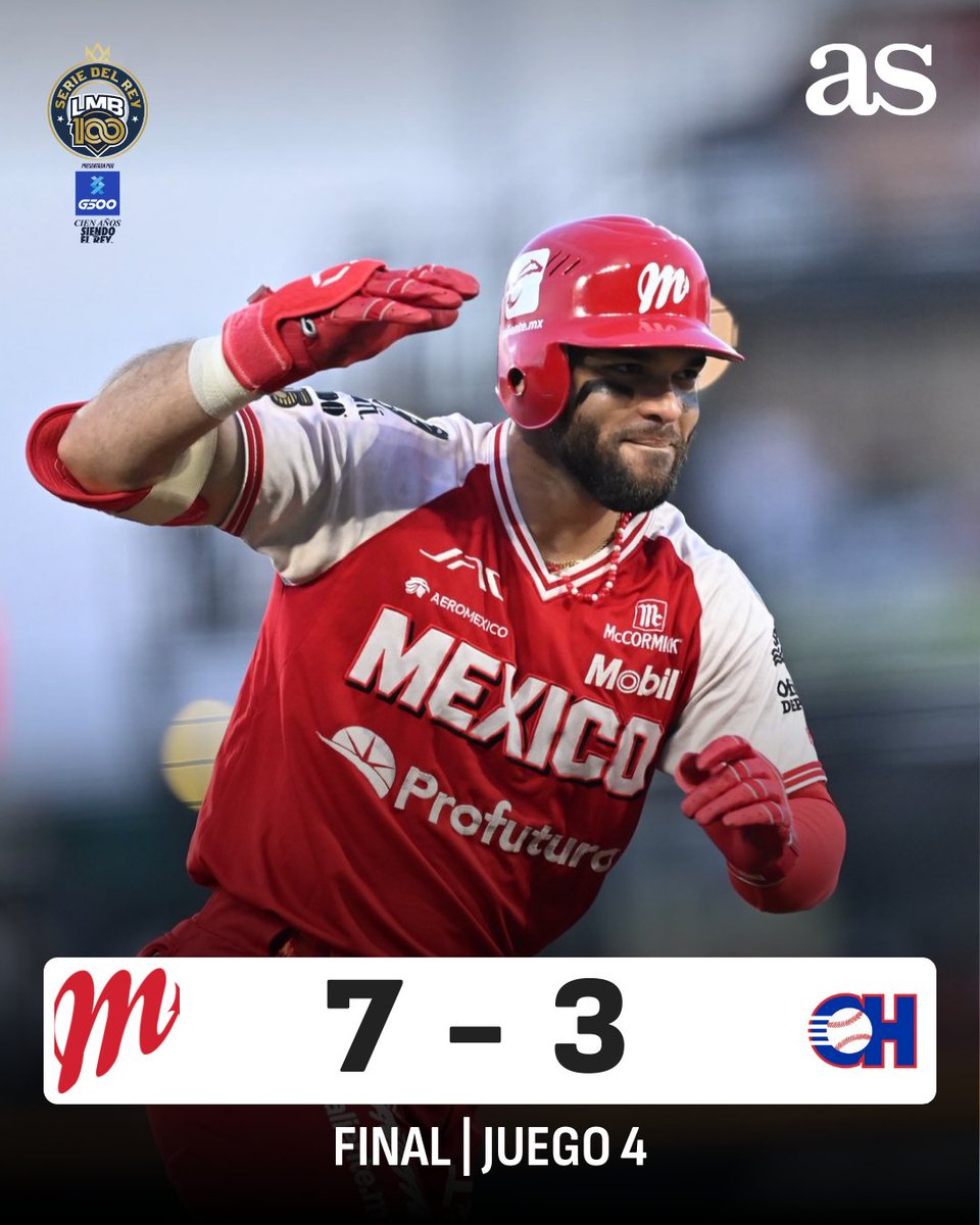 🔥 ¡LOS DIABLOS ROJOS DEL MÉXICO SON BICAMPEONES DE LA LIGA MEXICANA DE BEISBOL! 🔥

👹 La novena escarlata sacó la escoba ante los Charros de Jalisco para conseguir su título número 18 ⚾️🏆🥇

#CienAñosSiendoElRey 👑