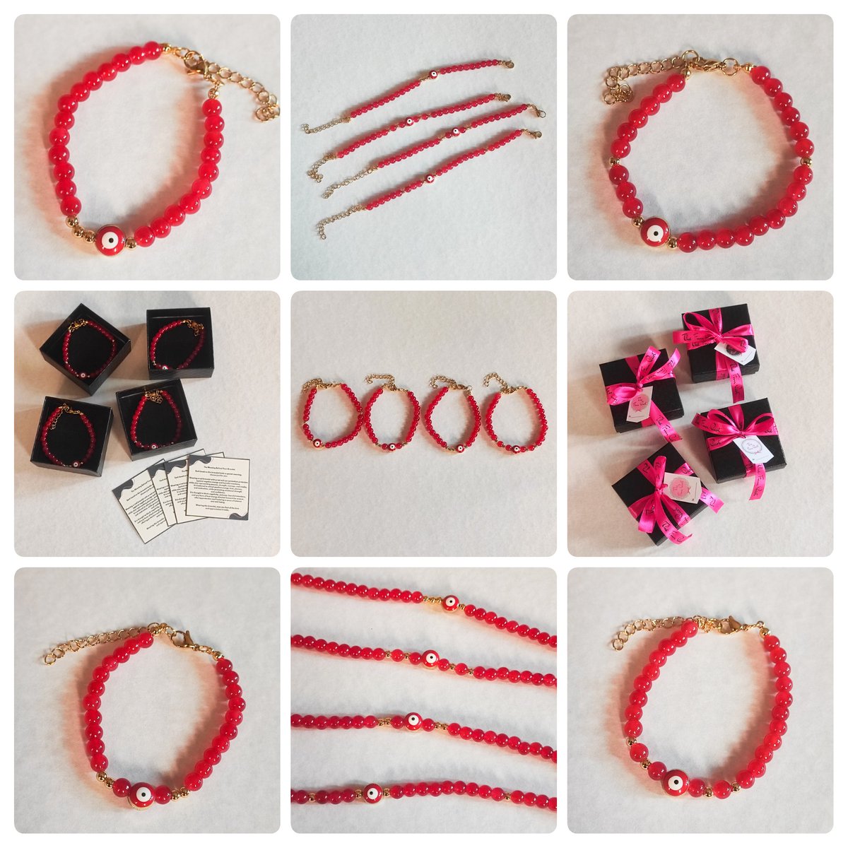 TheFunPart_'s tweet image. Still in Ghost Month &amp;amp; our Evil Eye Bracelets are a hit! This order was gifted to friends — a charm of luck &amp;amp; protection that lasts beyond the season.  Loving how the bold red adds strength and vibrance to each piece. 

#evileye #evileyes #evileyecharm #evileyeoftheday #evileyes