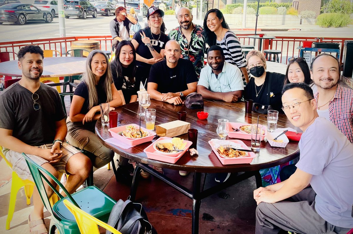 SUCH an inspiring A-Game lunch with Showrunner Ben Watkins (Cross) about creating positive room culture, finding your way in outside the system, and selling your pitch in the room by INFECTING THEM WITH YOUR PURPOSE. Thank you, Ben!