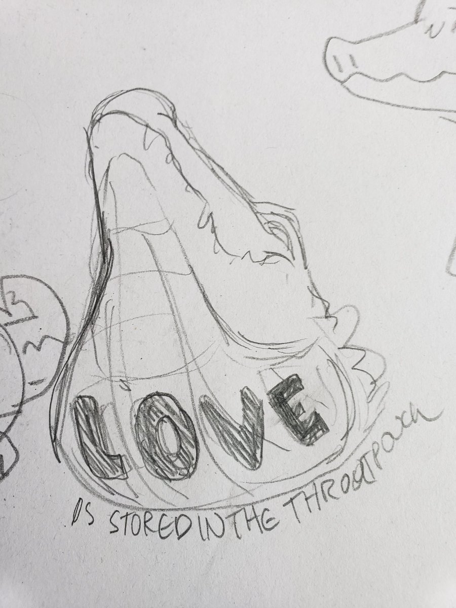 love is stored in the throatpouch