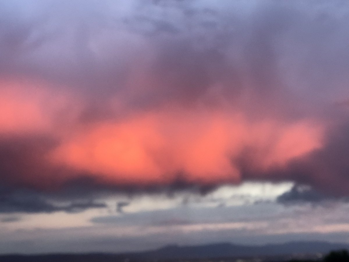 Always a bonus after a day of rain in the desert. Pink New Mexico skies